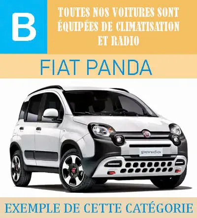 Location voiture économique à Málaga – Groupe B Fiat Panda