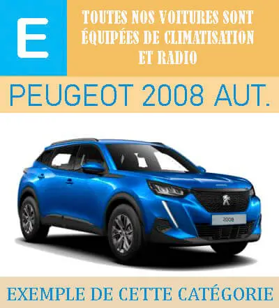 Voitures automatiques Groupe E à Málaga Peugeot 2008